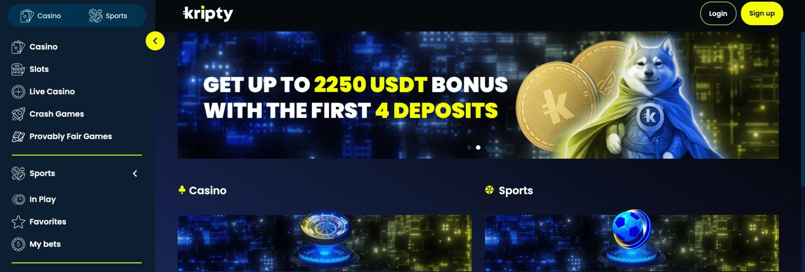 kripty casino platform