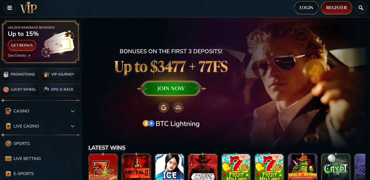vip casino platform
