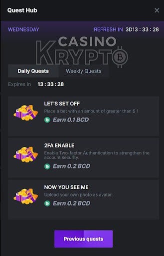 bc game casino achievements