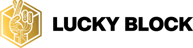 luckyblock casino logo black