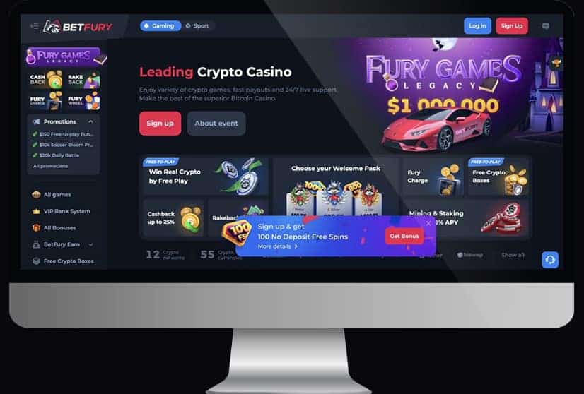 betfury casino mockup